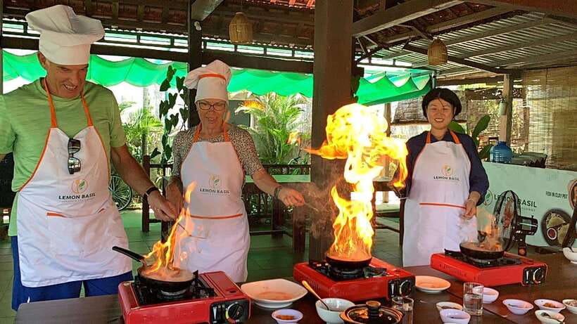 Hoi An: Cam Thanh Cooking Class & My Son Sanctuary Day Tour - One long day from Hoi An