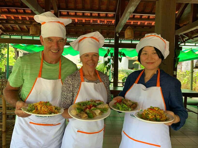 Hoi An: Cam Thanh Cooking Class & My Son Sanctuary Day Tour - The coconut setting and basket boat activity