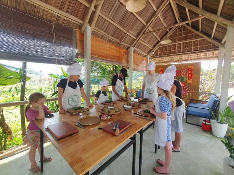 Hoi An Coconut Boat, Lantern Making & Cooking Class Organic - Gliding through the Cẩm Thanh coconut forest