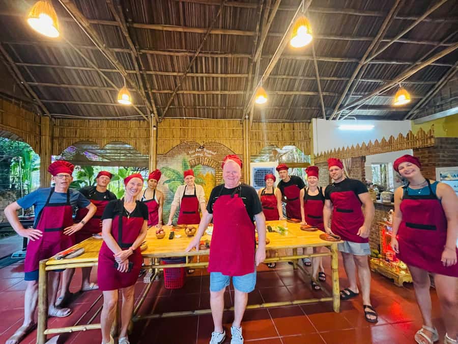 Hoi An: Cooking Class in Coconut Jungle with Market Tour - Trying net fishing and Purple Crabs