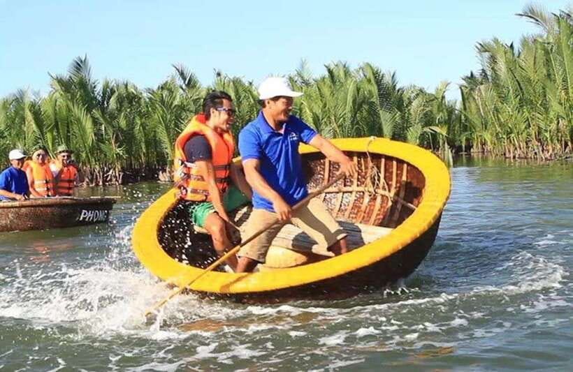 Hoi An: Eco Cooking Class with Market Trip and Basket Boat - Cooking in a local family home