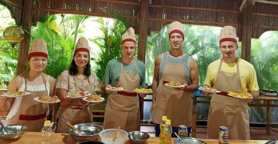 Hoi An: Evening Cooking Class with Locals in Herbs Village - What happens during the three-hour class
