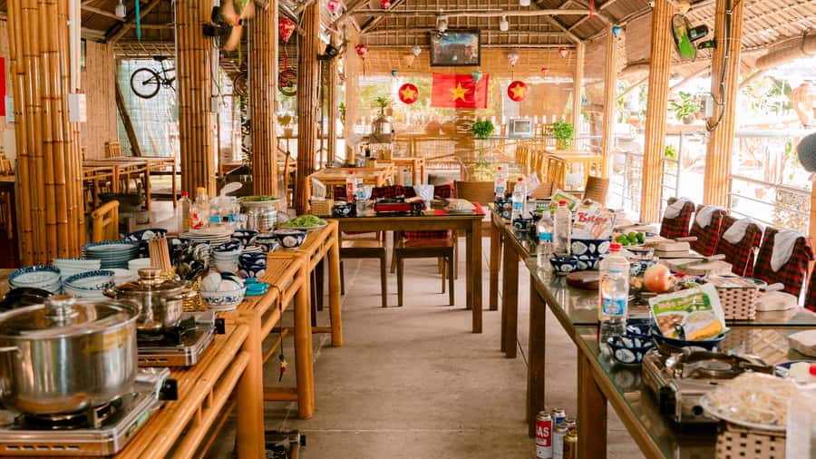 Hoi An: Lantern Making, Basket Boat, and Cooking Class - Around 1 pm: Making a Hoi An lantern