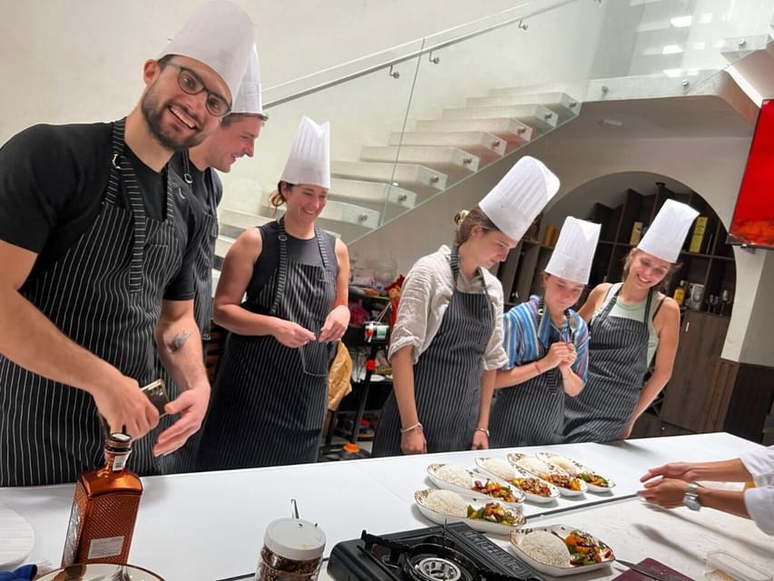 Hoi An:Vegetarian Cooking Class & Explore Market wChef Thanh - Welcome drink, kitchen time, and four local dishes