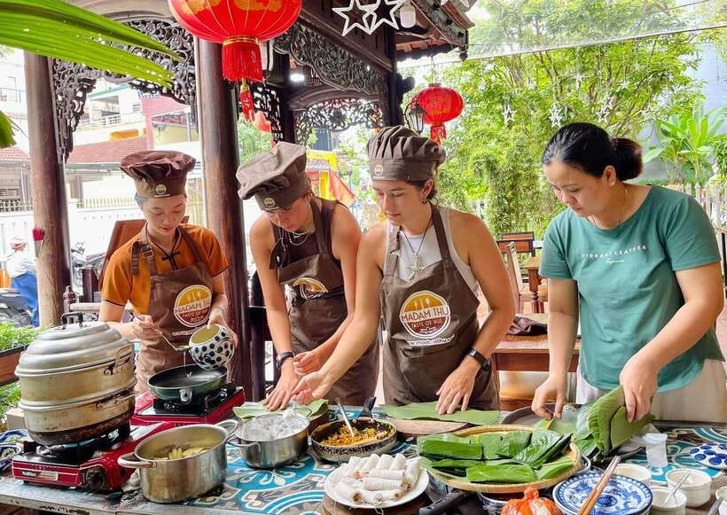 Hue Cooking Class : Best Local Restaurants with Madam Thu - Starting with Hue’s market and a cyclo ride