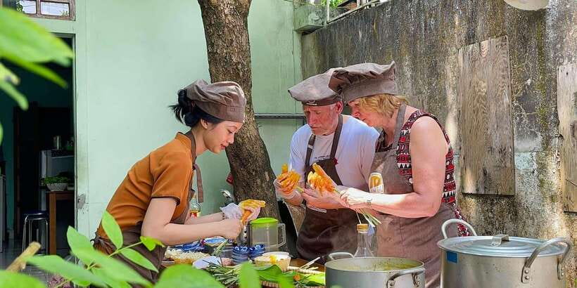 Hue Cooking Class : Best Local Restaurants with Madam Thu - Learning the flavors behind Hue cooking