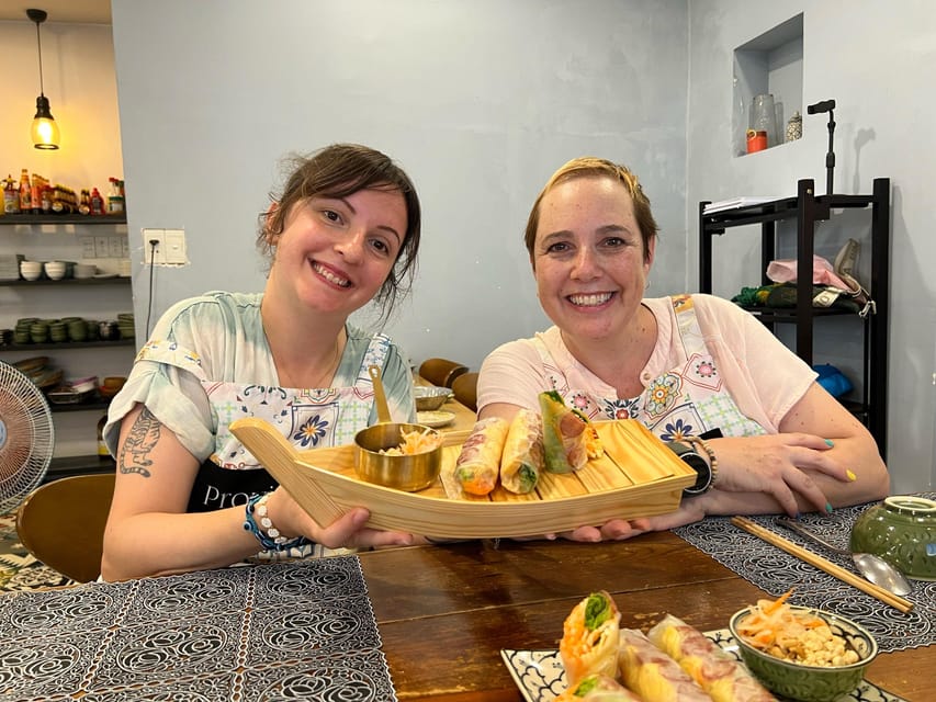 Immersive Cooking Class & Market Tour By Local Chef+Cookbook - Cooking three dishes, plus dessert