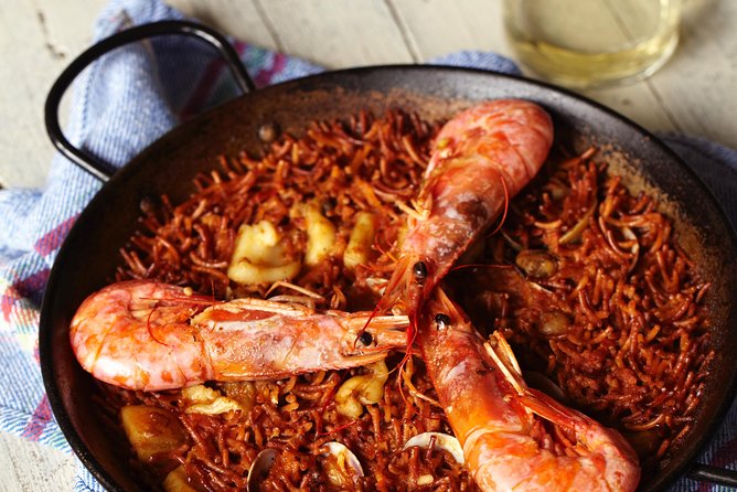 Interactive Paella & Market: Bottomless Wine & Rambla Views - The menu: five Spanish dishes in one sitting