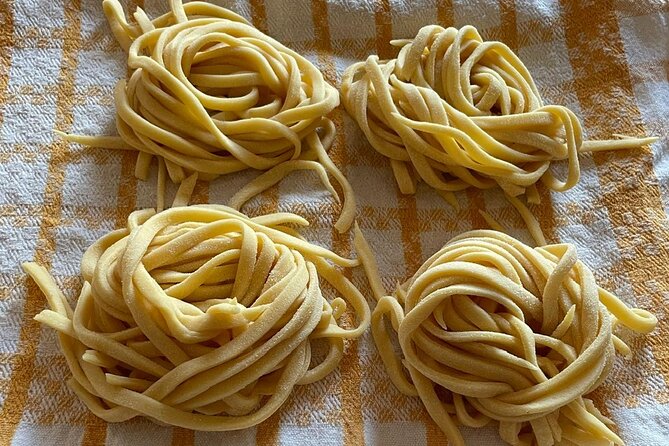 Italian Pasta Cooking Course - Mixing flour and eggs into fresh pasta