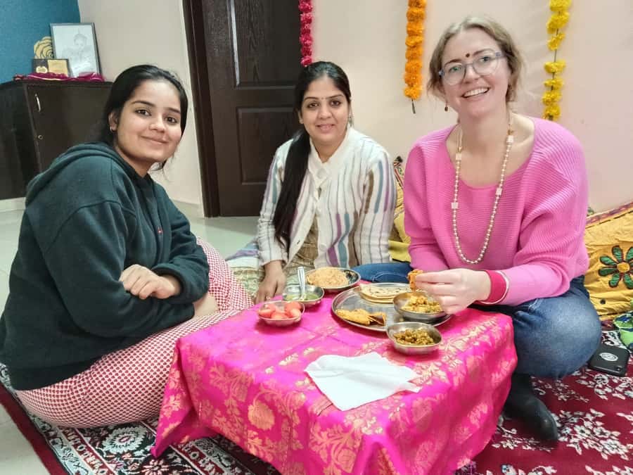 Jaipur: Kitchen is your's Cooking class with Pickup & Drop - Arriving at a Jaipur Family Home