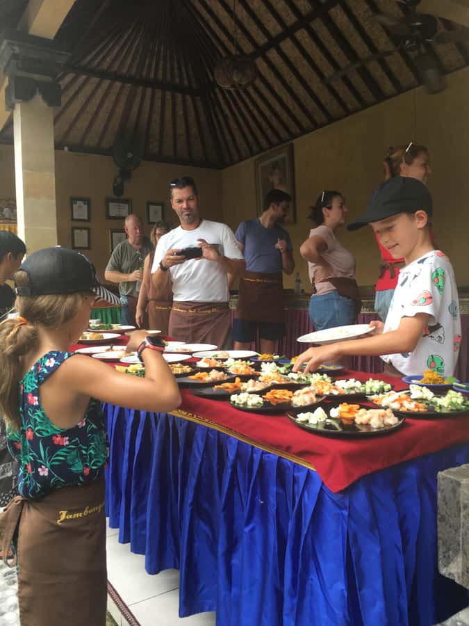 Jambangan bali cooking class with morning market tour - Entering Kelabang Moding village