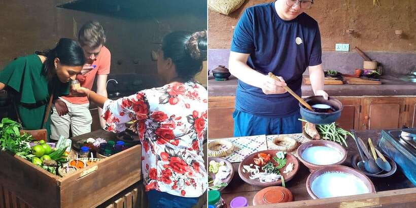 Kandy: Village Cooking Class 12 Dishes with Market Tour - The outdoor setting near Kandy