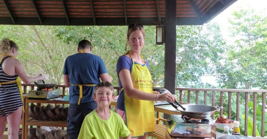Koh Lanta: Lunch Course at Lanta Thai Cookery School - A garden lesson before the knives come out