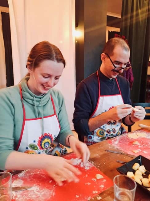 Krakow Pierogi Cooking Class - Eating Your Homemade Pierogi With a Local Drink