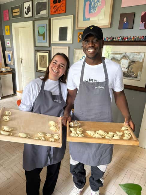 Krakow: Pierogi Power Cooking Class with Marta - Cooking and eating the pierogi