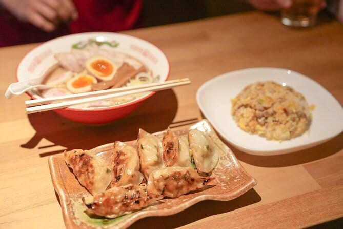 Kyoto Ramen and Gyoza Cooking Class with Professional Chefs - Folding gyoza, then pairing them with a drink