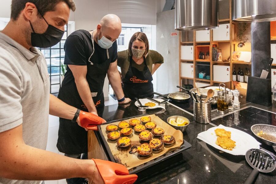 Lisbon: 2-Hour Pastel de Nata Cooking Class - Making the custard and the second Portuguese recipe