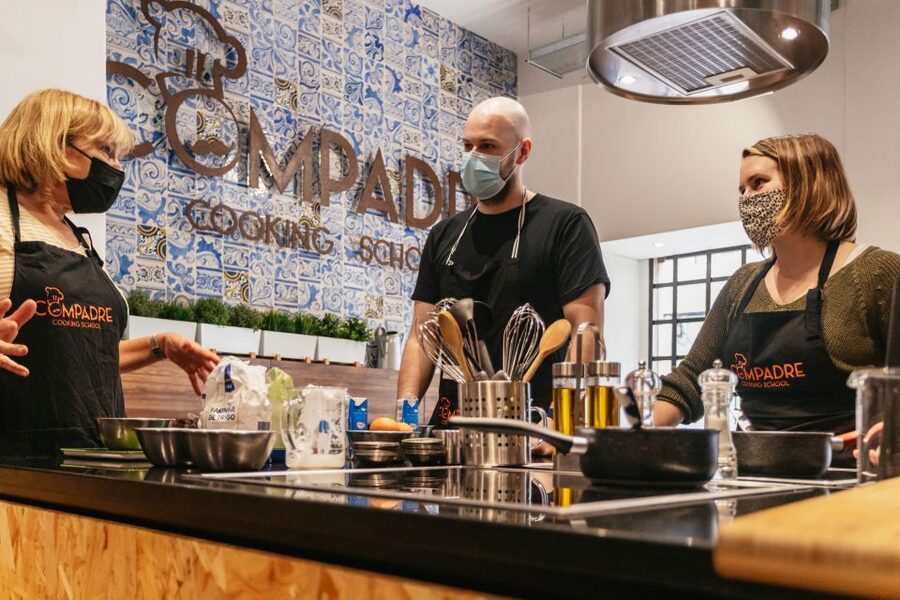 Lisbon: 2-Hour Pastel de Nata Cooking Class - Sitting down to eat what you made