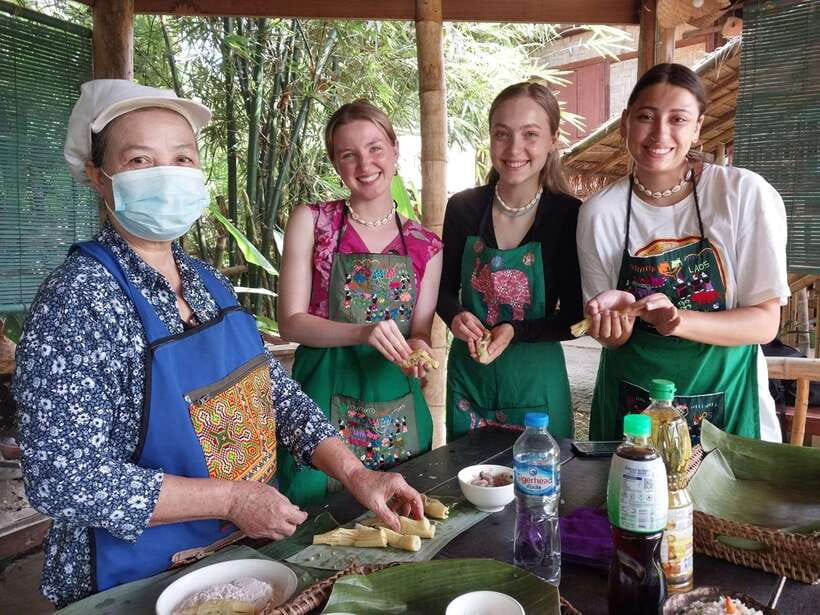 Luang Prabang: Bamboo Weaving Workshop & Cooking Class - Music, instruments, and a little bamboo fun