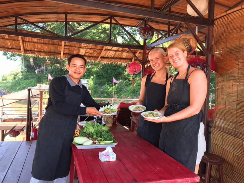 Luang Prabang: Mekong River Cooking Class with Hotel Pickup - Forty-five minutes among market ingredients