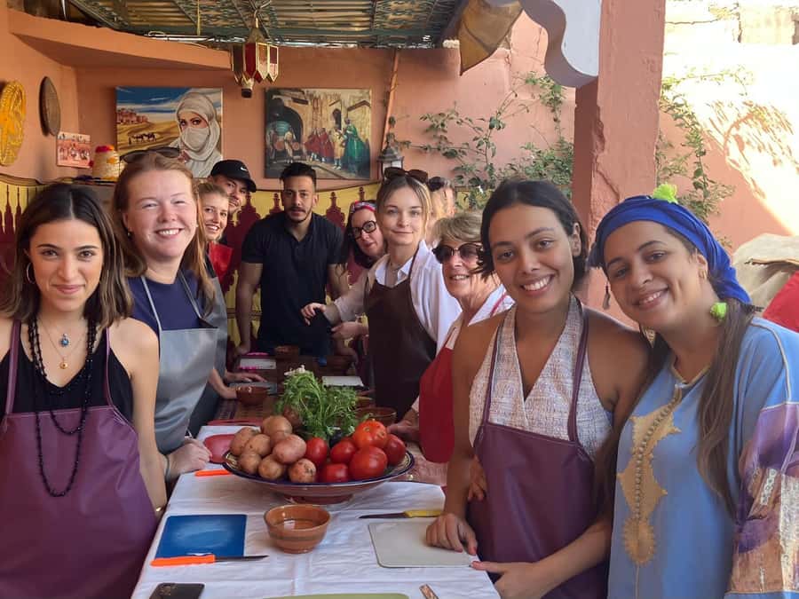 Marrakech: Moroccan Cooking Class with a Local Family - Recipes and cooking help after the class
