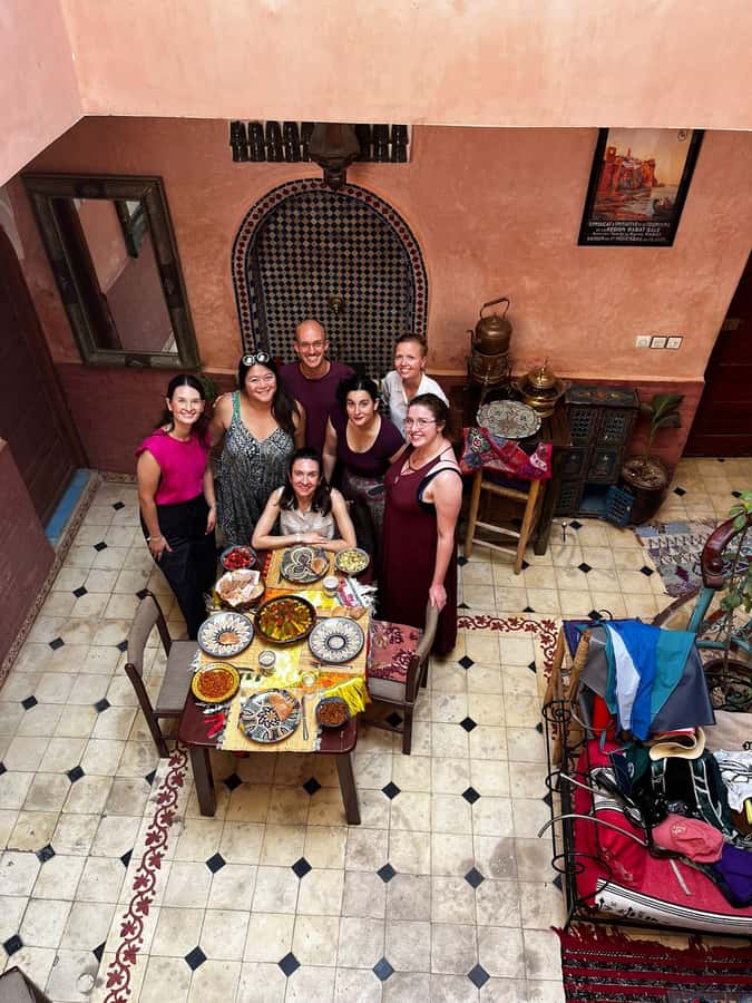Marrakech: Moroccan Cooking Class with a Local Family - Moroccan tea before the knives come out