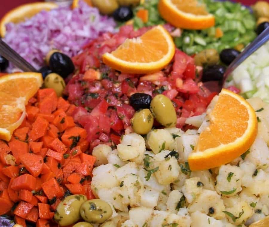 Marrakech: Moroccan Cooking Class with Amazing Local Chef! - Preparing Moroccan Salads With Fresh Ingredients