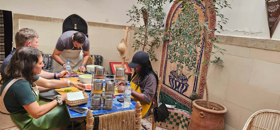 Marrakech: Moroccan Cooking Class with Local Chef - Eating the meal you helped prepare