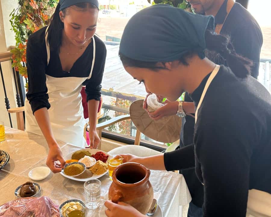 Marrakech: Moroccan Cooking Class with Pickup - Cooking in a real restaurant kitchen