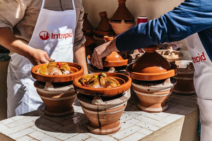 Marrakech: Tajine Cooking Class in a Traditional Riad - Entering a family riad kitchen