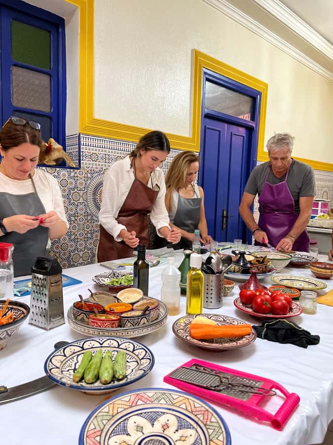 Marrakech: Traditional Moroccan Cooking Class & Market Visit - Starting in a Marrakech souk, not a cooking school