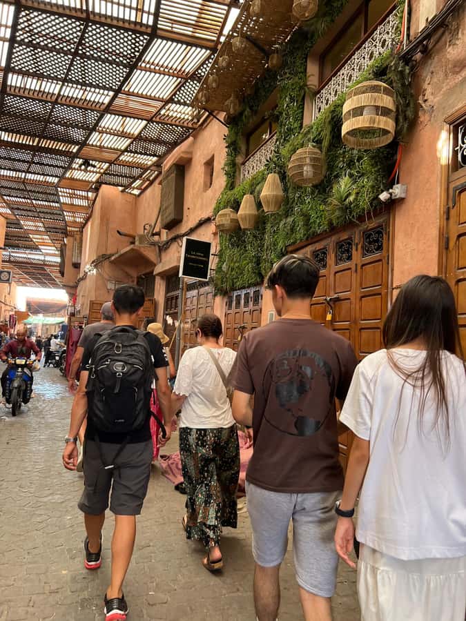 Marrakech: Traditional Moroccan Cooking Class & Market Visit - Entering the riad workshop