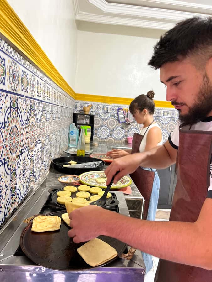 Marrakech: Traditional Moroccan Crepes & Bread Cooking Class - The cooking is the point, not a side show