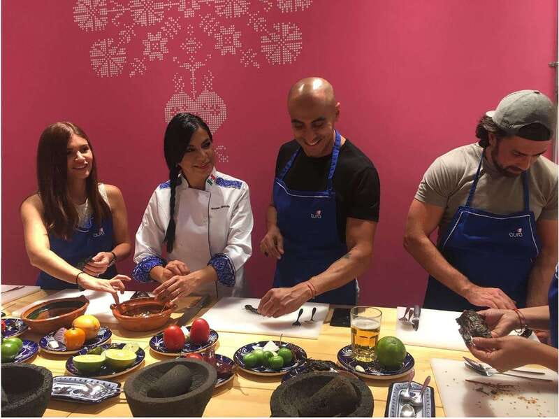 Mexico City: Street Taco Cooking Class & Market Tour - A four-course lunch with beer and mezcal