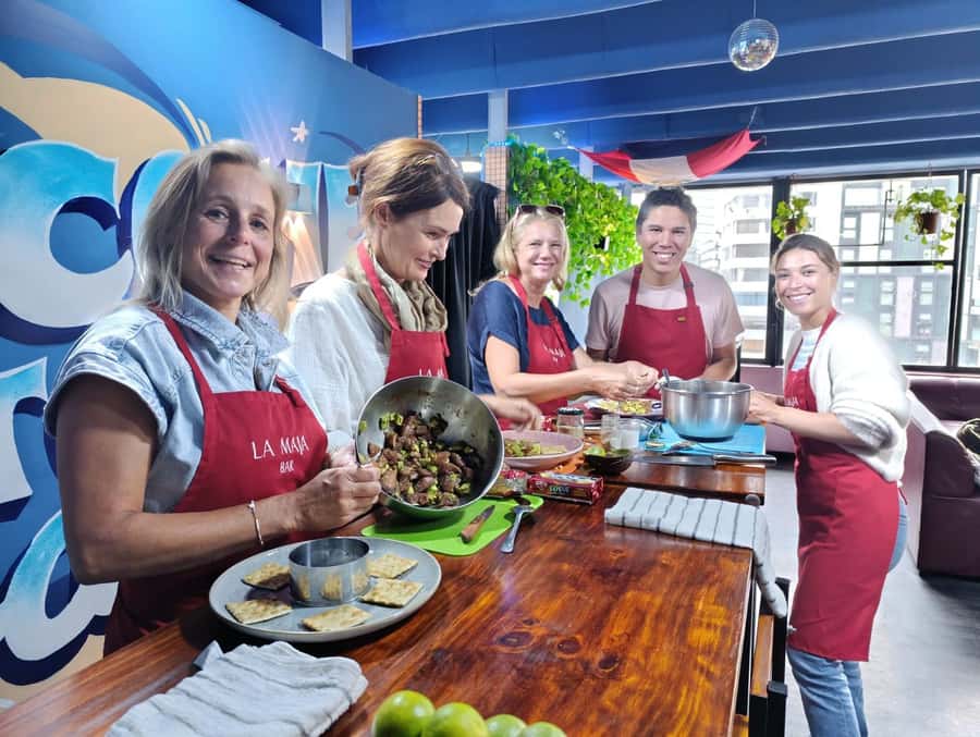 Miraflores: Amazing Peruvian Cooking Class Ceviche Seafood and Pisco Sour - Tuna tartare with fresh coastal ingredients