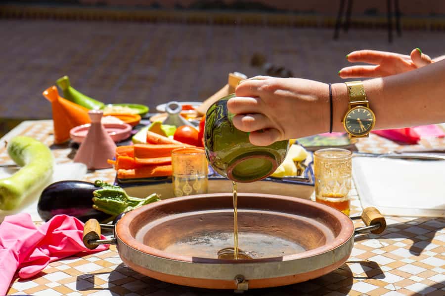 Moroccan Cooking Class: Farm-to-Table Tagine - Bread, olive oil, salads, and local sides