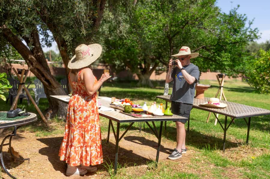 Moroccan Cooking Class: Farm-to-Table Tagine - Mint tea beneath the olive trees