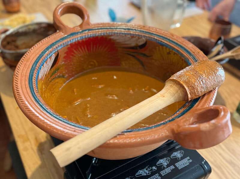 Muchos moles: Multi-variety mole cooking class and feast - Green Mole, A Fresher Counterpoint