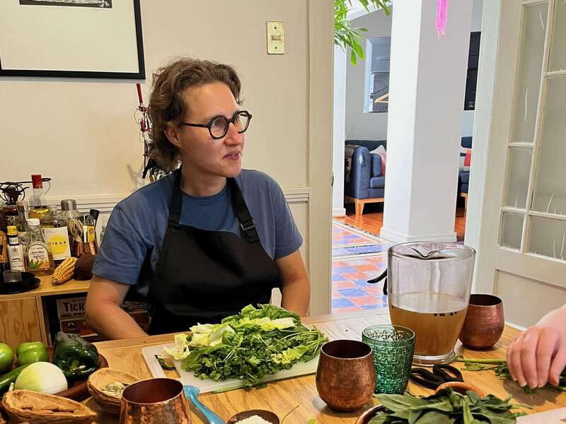 Muchos moles: Multi-variety mole cooking class and feast - Setting the Table and Eating What You Made
