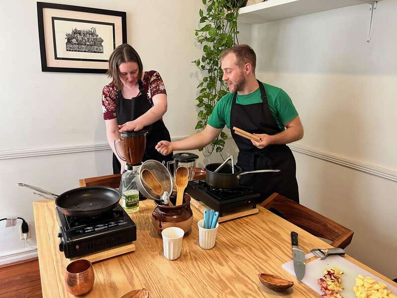 Muchos moles: Multi-variety mole cooking class and feast - The First Two Hours: From Ingredients to Mole