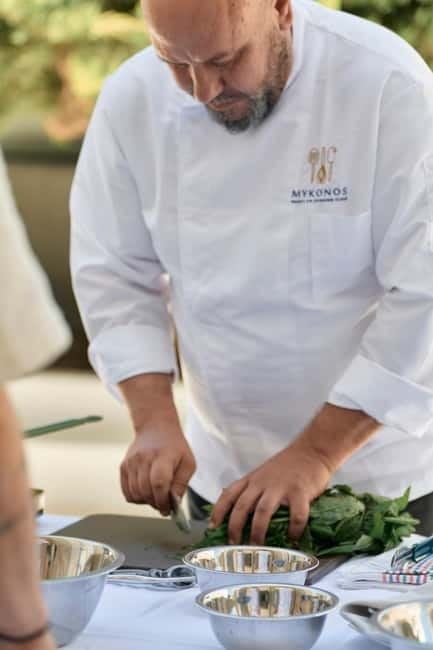 Mykonos: Hands-On Cooking Class with a Professional Chef - The setting and the meal afterward