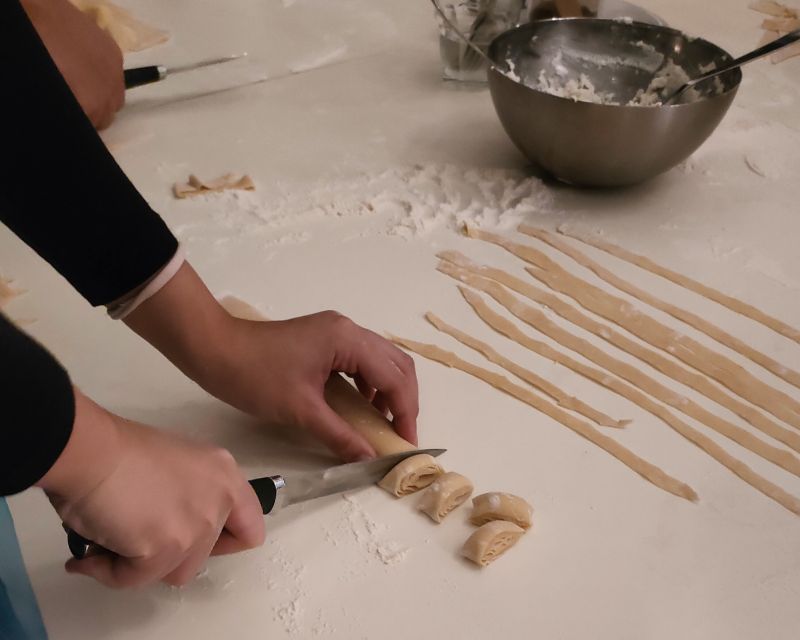 Naples: Pasta Making Class with Starter and Drink - Sitting down to eat what you made