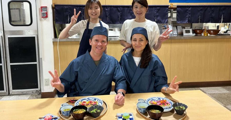 Narita Offering 3hour Japanese cooking experience. - What You Cook: Pressed Sushi First
