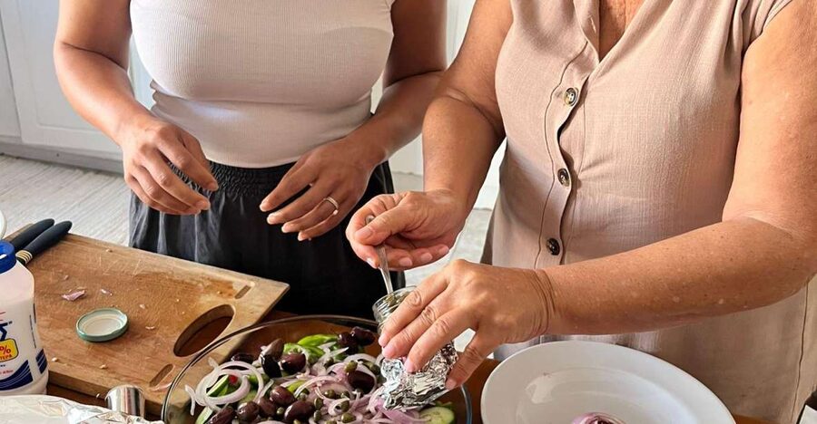 Oia: Greek Cooking Class and Lunch with a Local Grandmother - The four-course lunch is the main event