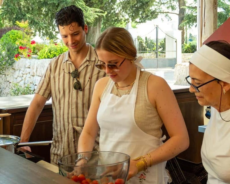 Ostuni: Orecchiette in a masseria - pasta making and tasting - Key points at a glance