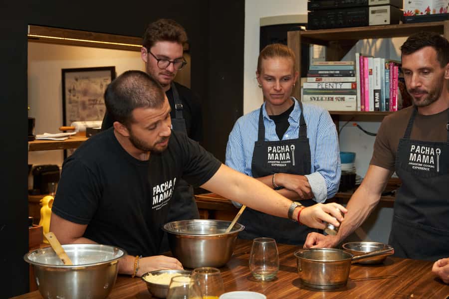 Pachamama - Argentine Cooking Experience in Buenos Aires - Durigutti wines from Mendoza with the finished meal