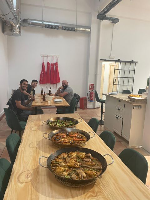 Paella and Burnt Basque Cheesecake - Sitting down to eat your work