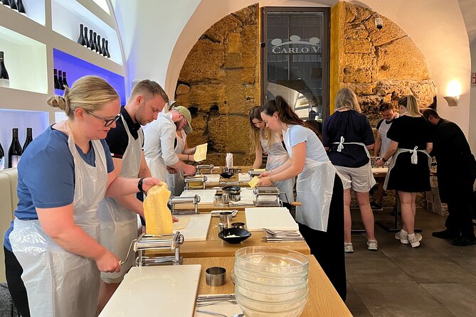 Palermo: Pasta and Tiramisu Small Group Cooking Class with Wine - Cooking at Piazza Bologni
