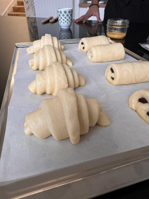 Paris: Croissant Baking Class with a Chef - Shaping crescents and pain au chocolat
