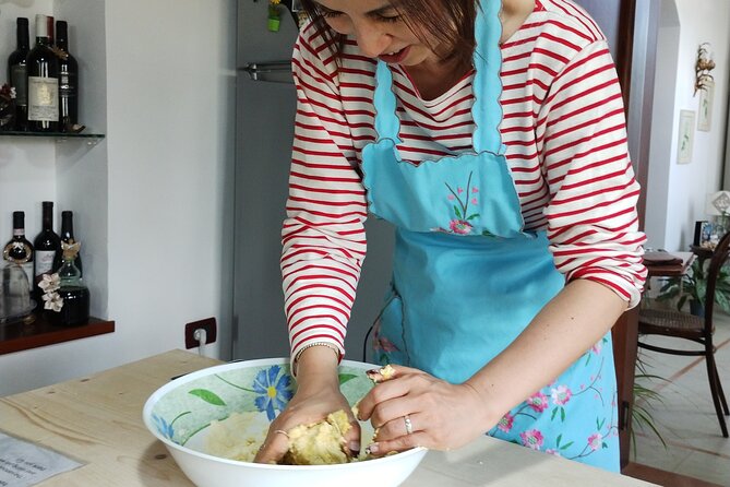 Pasta Class Cook Traditional -Sciacca-Wine included-Shuttle extra - Mixing dough with your hands
